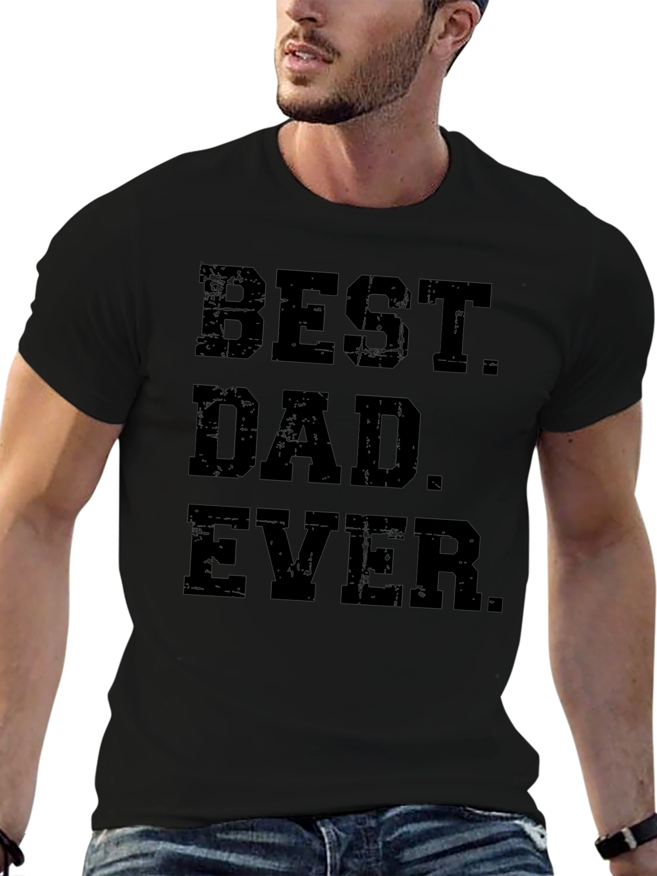 Best Dad Ever Black T-Shirt