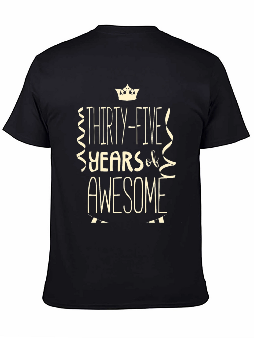 Thirty-Five Years of Awesome Black T-Shirt
