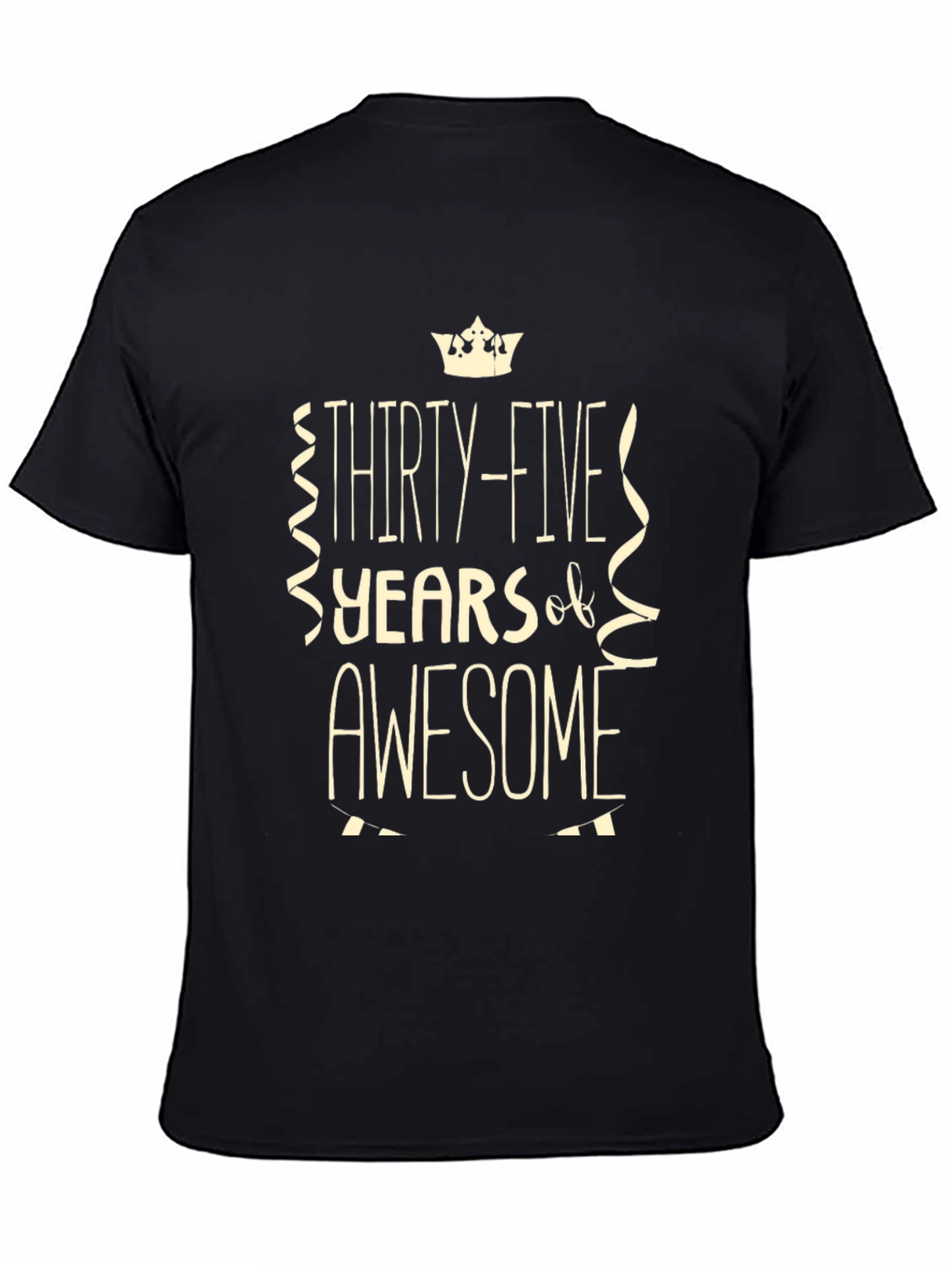 Thirty-Five Years of Awesome Black T-Shirt