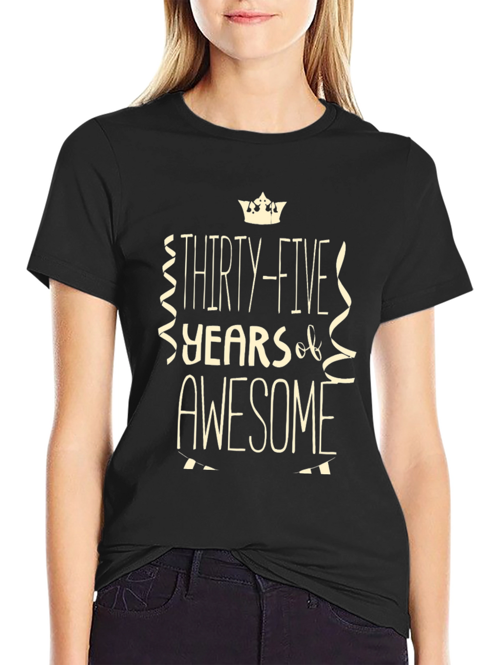 Thirty-Five Years of Awesome Black T-Shirt