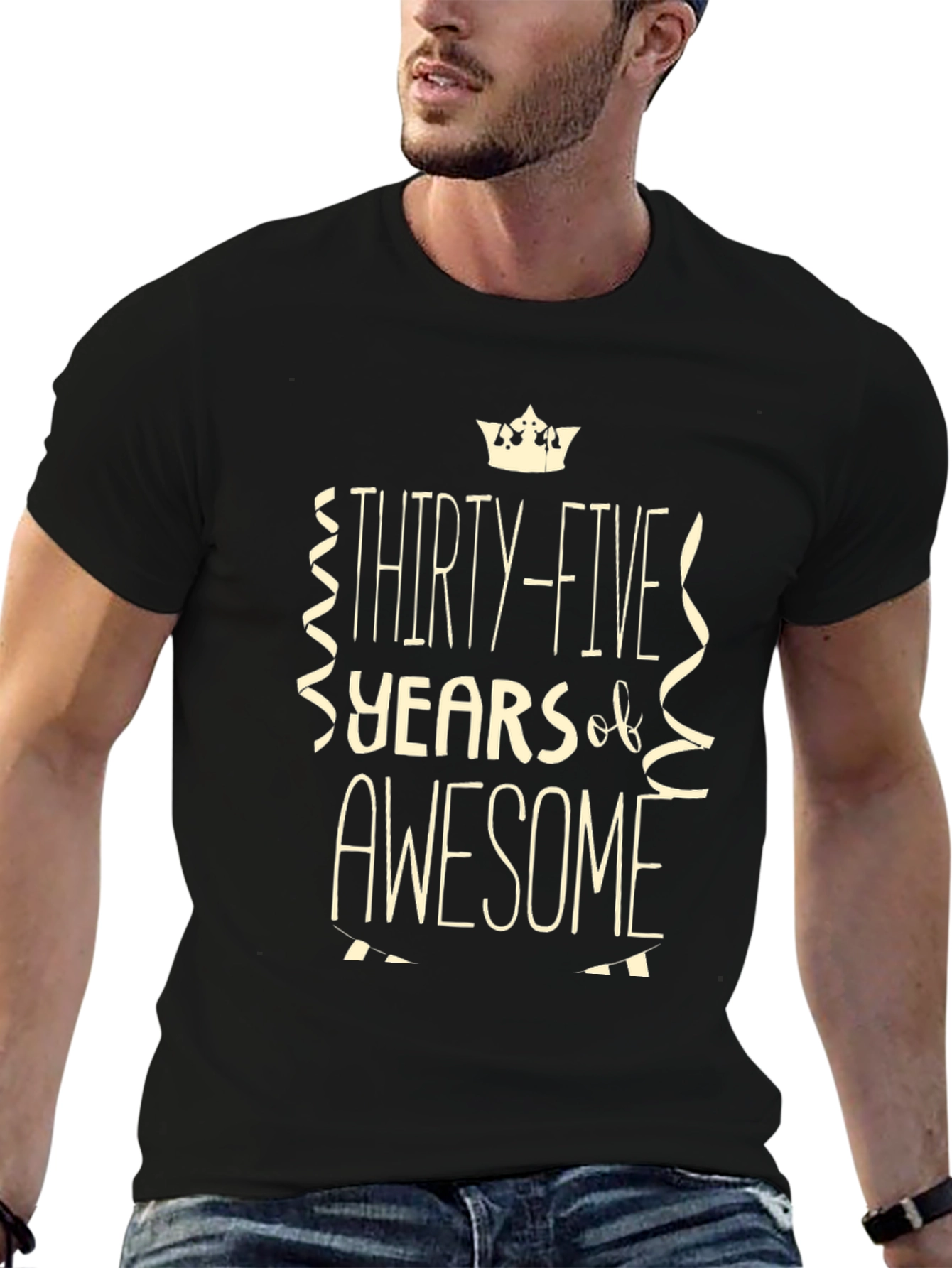 Thirty-Five Years of Awesome Black T-Shirt