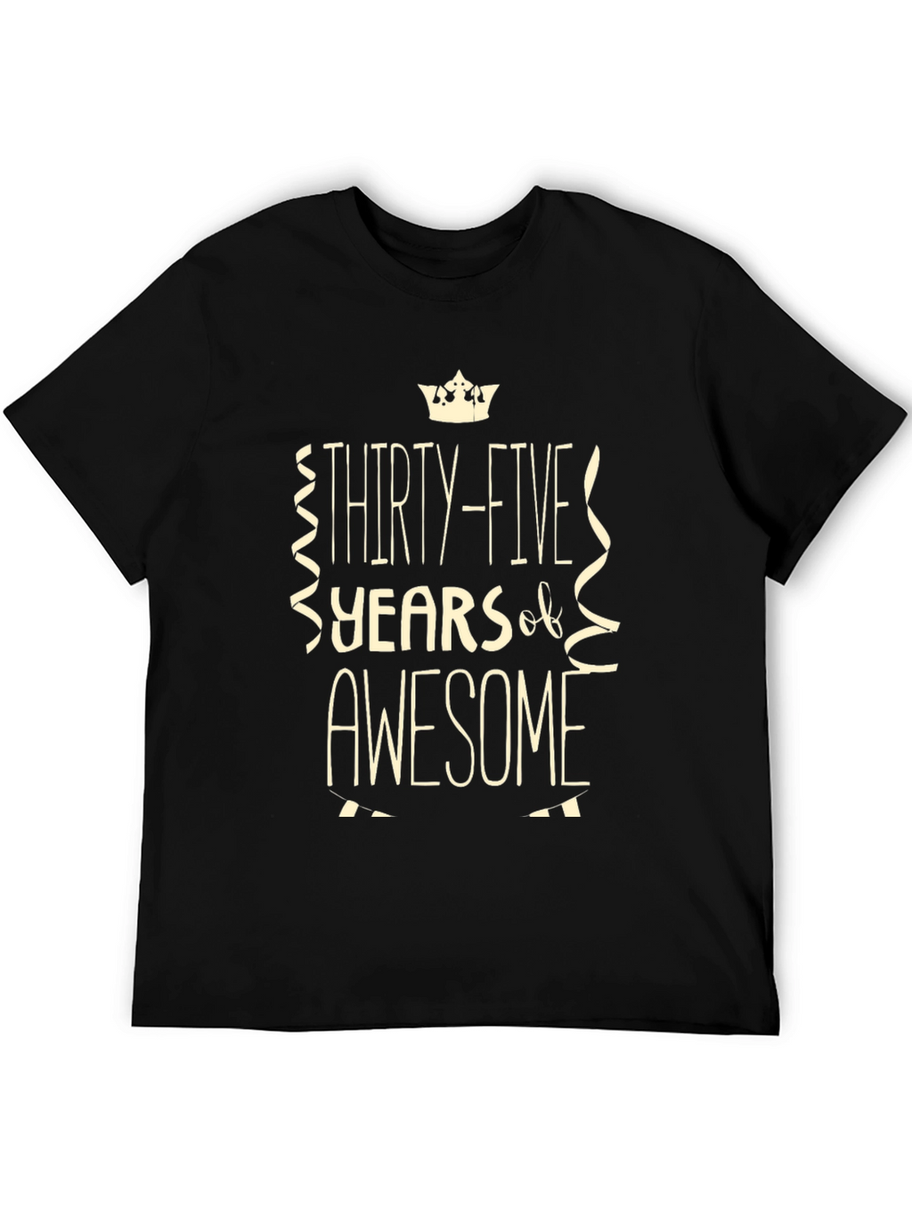 Thirty-Five Years of Awesome Black T-Shirt
