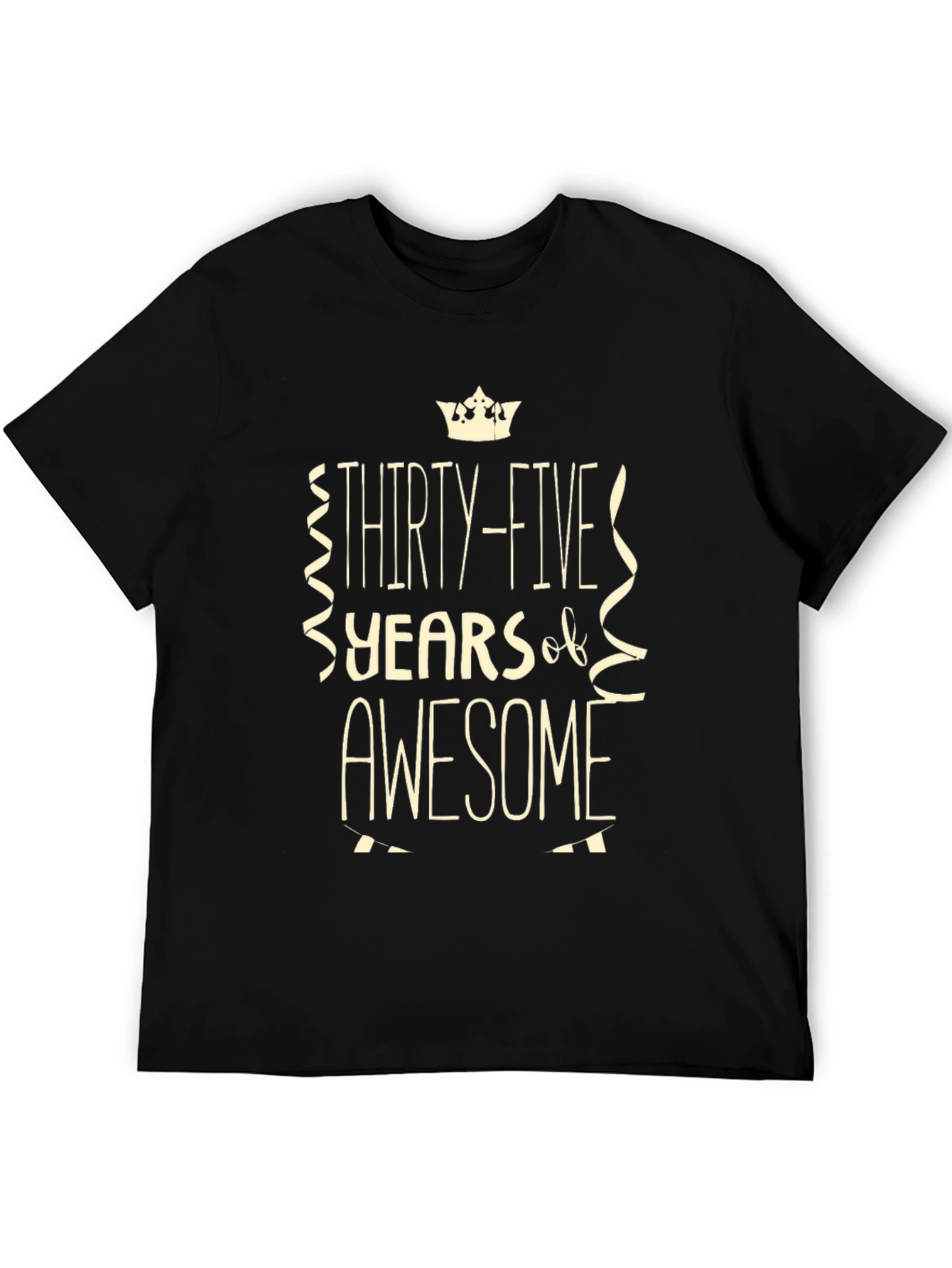 Thirty-Five Years of Awesome Black T-Shirt