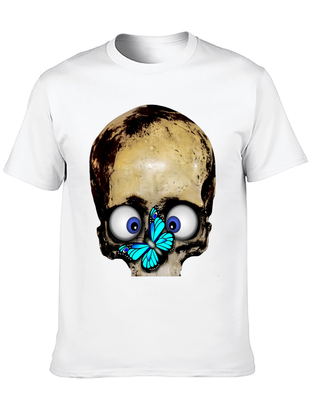 Skull & Butterfly Graphic T-Shirt