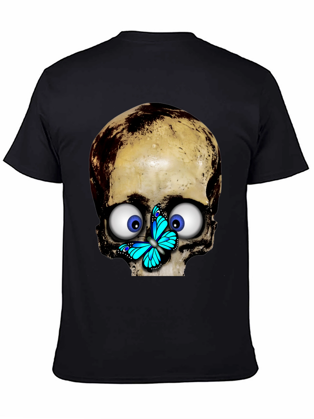 Skull & Butterfly Graphic T-Shirt