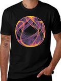 Abstract Sphere Graphic Tee - Unique Design
