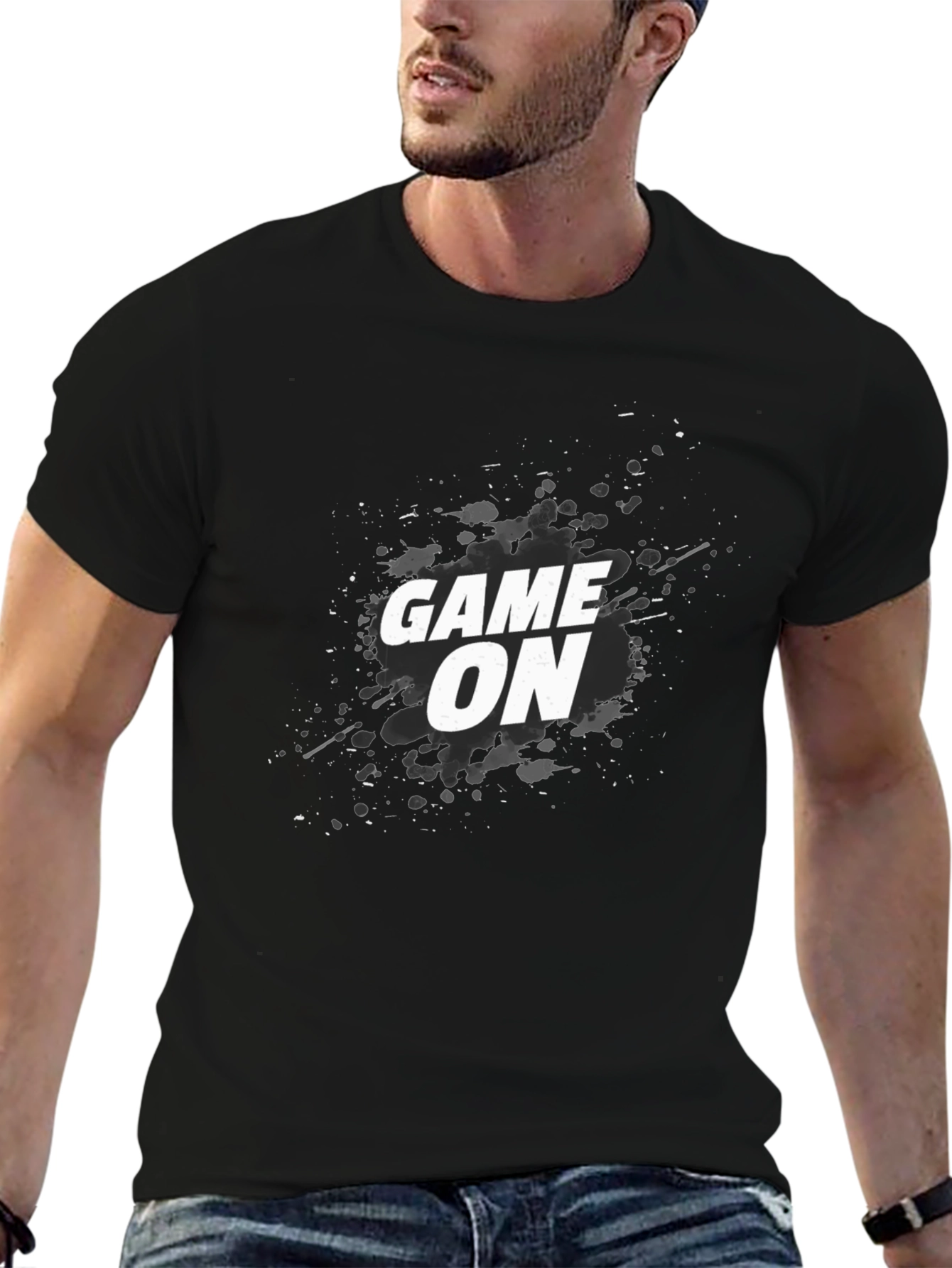 Game On Graphic Tee - Cool Casual Black T-Shirt