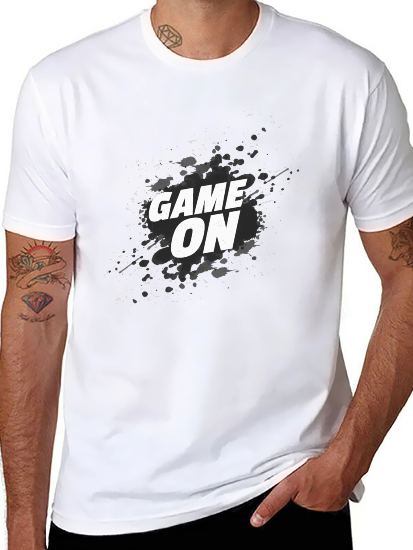 Game On Graphic Tee - Cool Casual Black T-Shirt