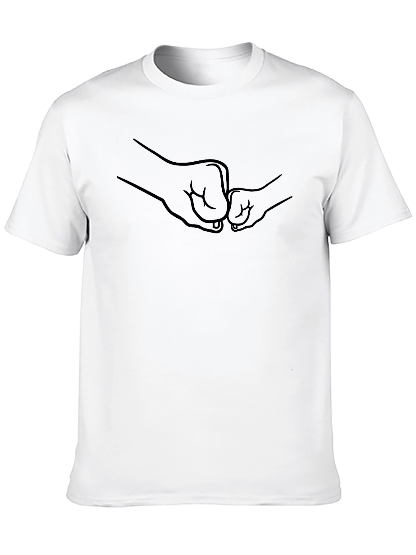 Dad and Child Fist Bump Graphic Tee