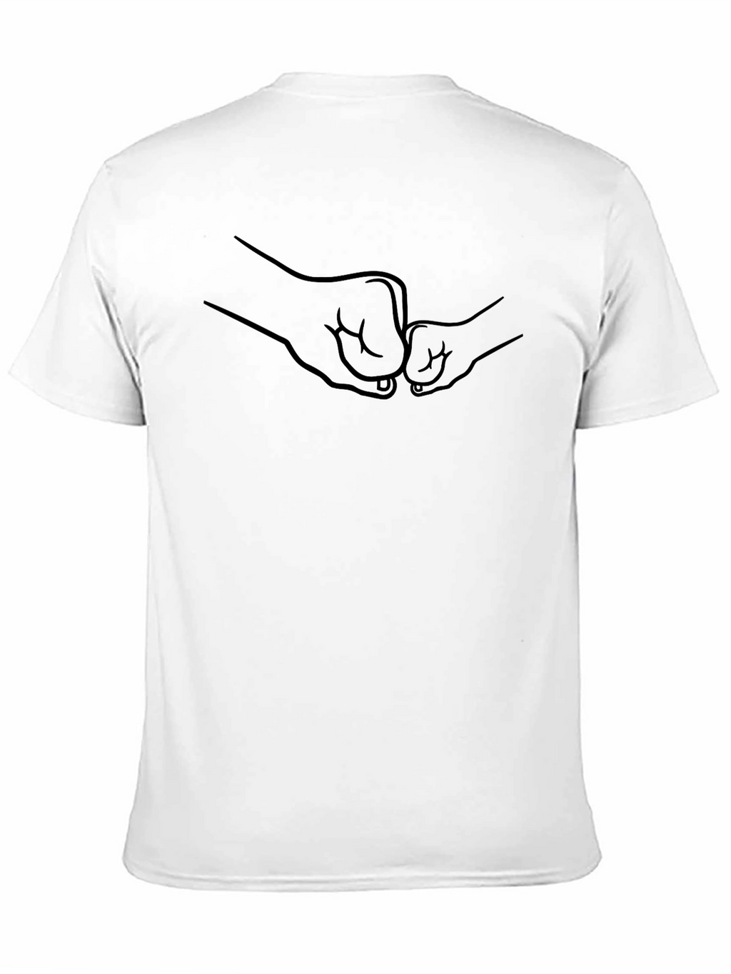 Dad and Child Fist Bump Graphic Tee