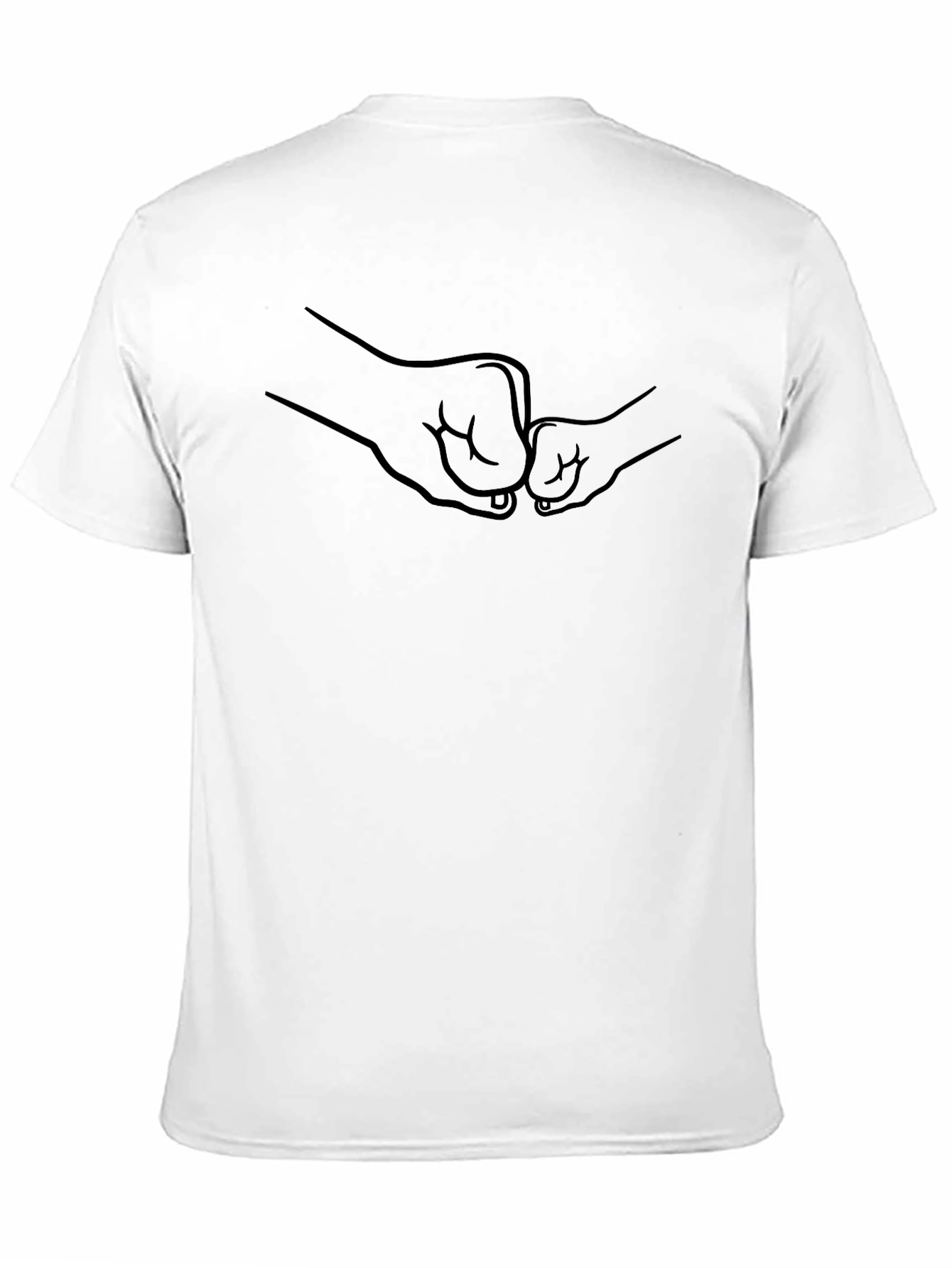 Dad and Child Fist Bump Graphic Tee
