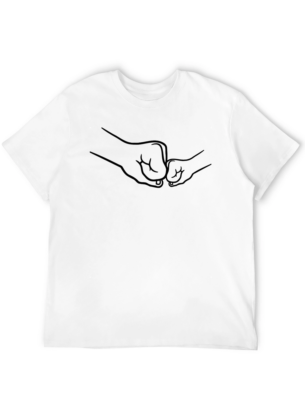 Dad and Child Fist Bump Graphic Tee
