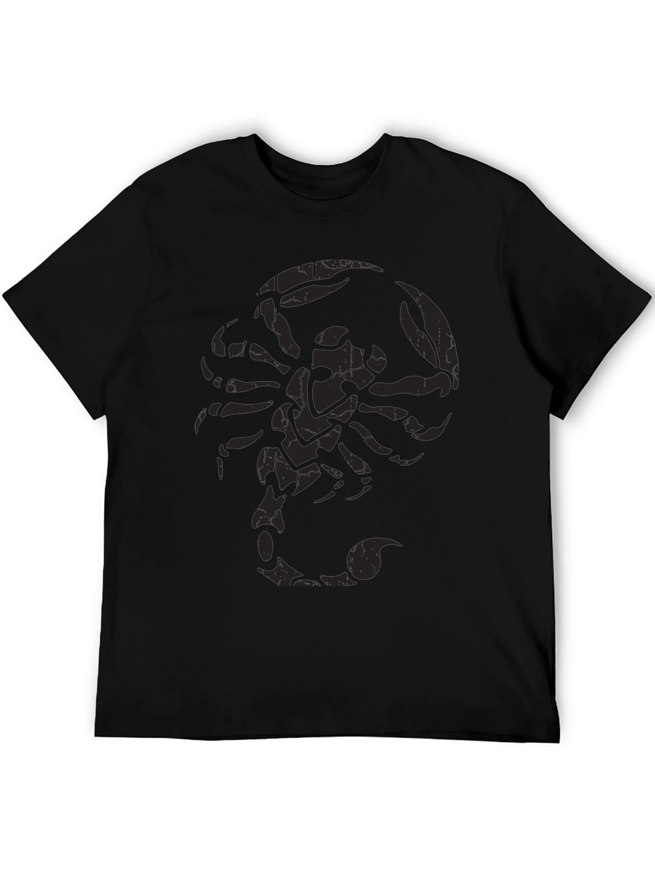 Scorpion Graphic Print Black T-Shirt