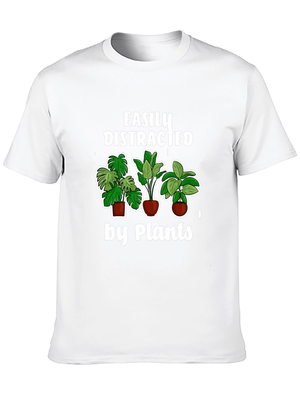 Easily Distracted by Plants T-Shirt Black