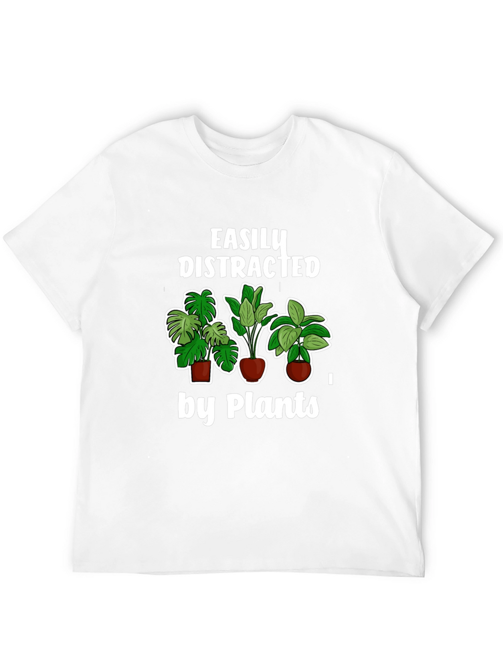 Easily Distracted by Plants T-Shirt Black