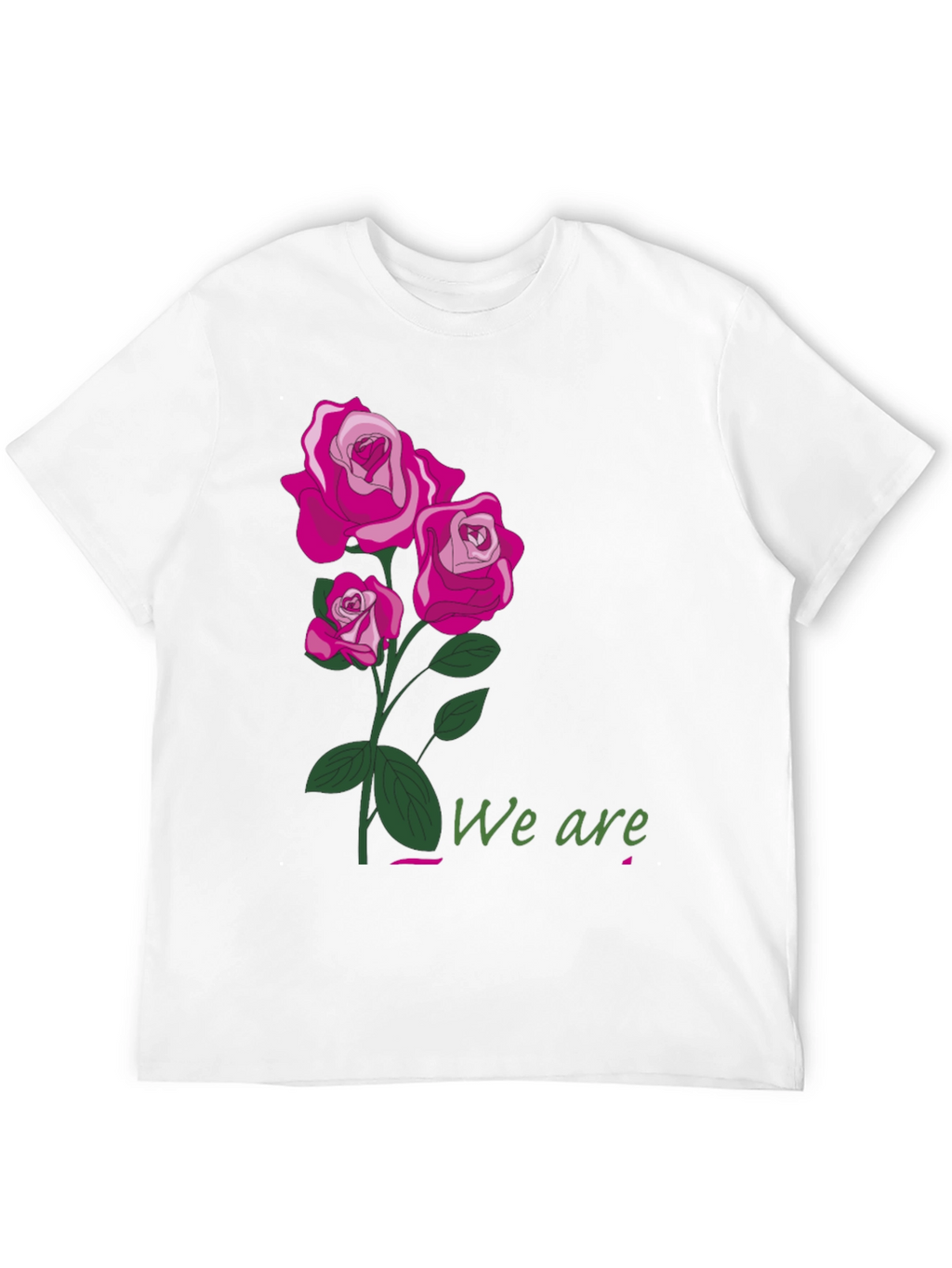 Floral Rose T-Shirt - We Are Graphic Tee