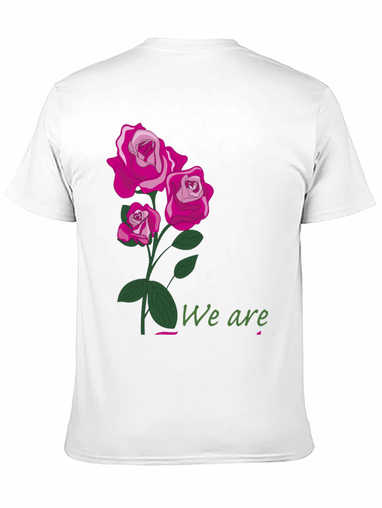 Floral Rose T-Shirt - We Are Graphic Tee