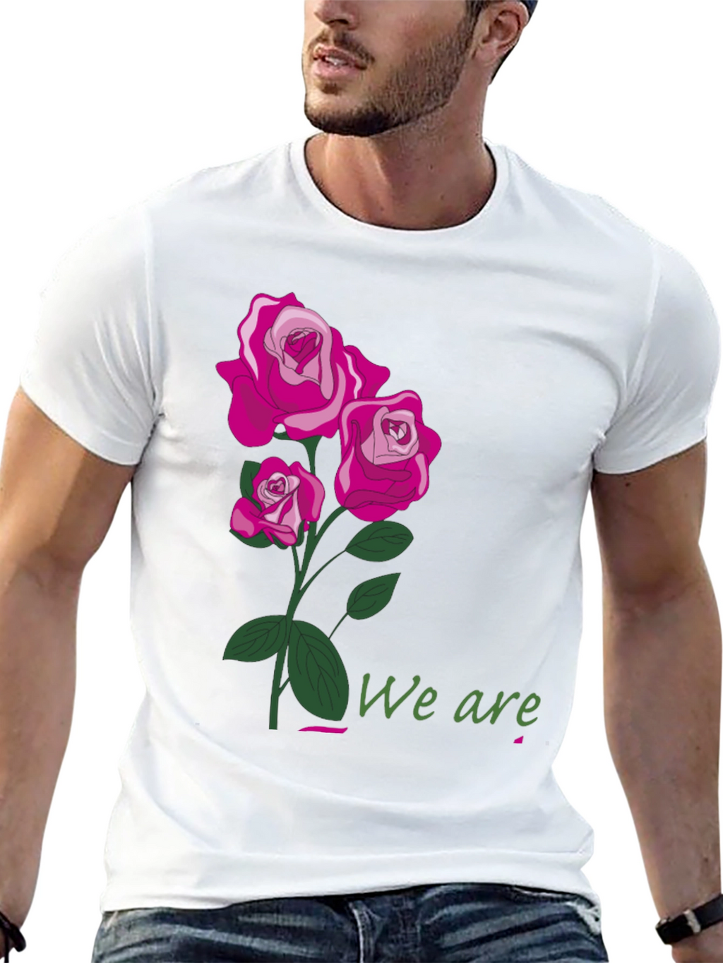Floral Rose T-Shirt - We Are Graphic Tee