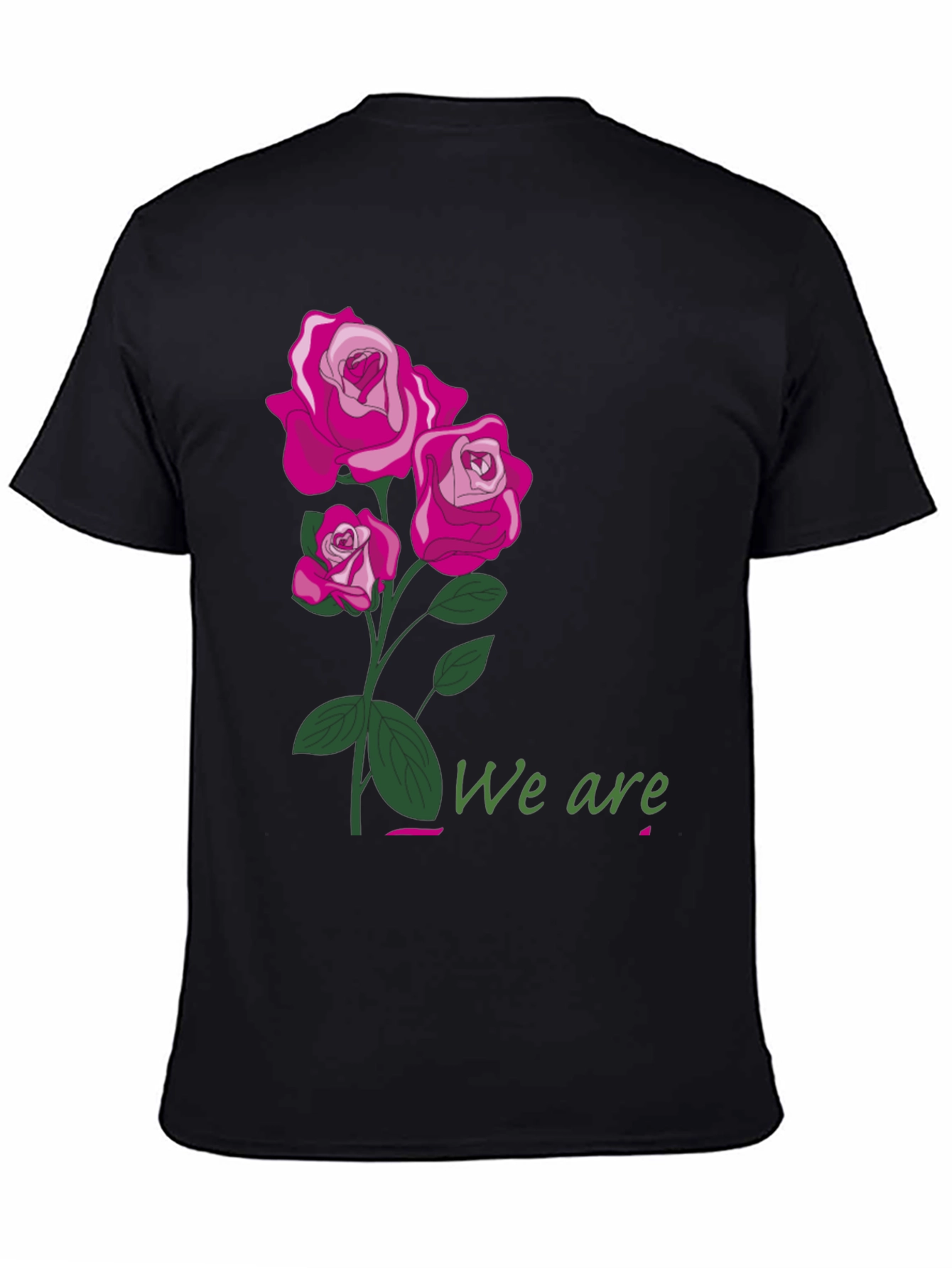 Floral Rose T-Shirt - We Are Graphic Tee