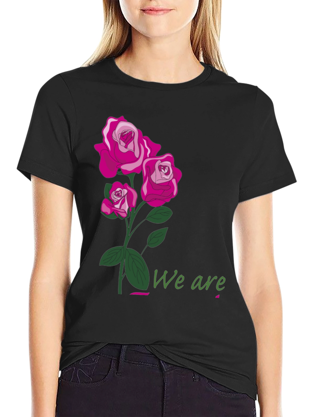 Floral Rose T-Shirt - We Are Graphic Tee