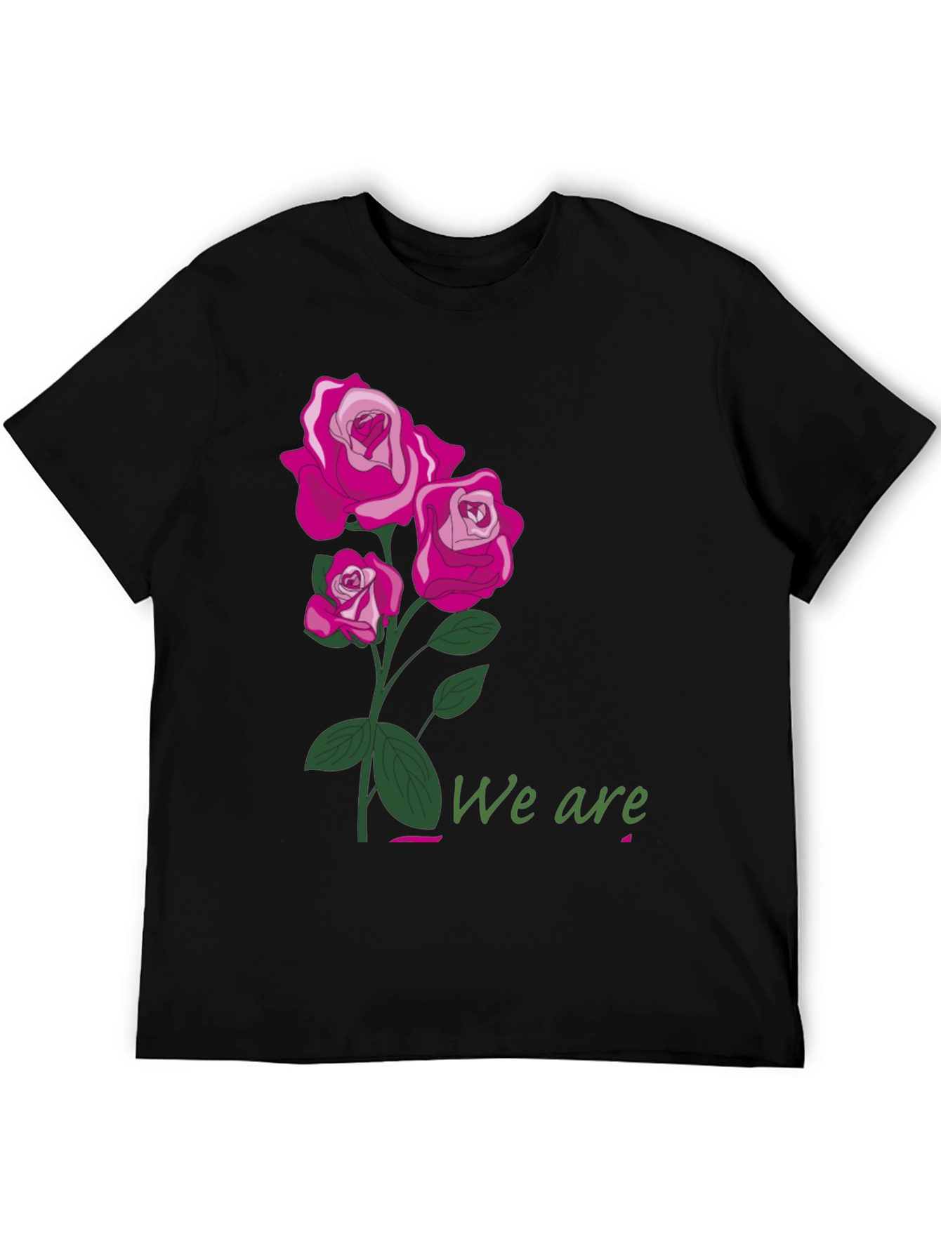 Floral Rose T-Shirt - We Are Graphic Tee