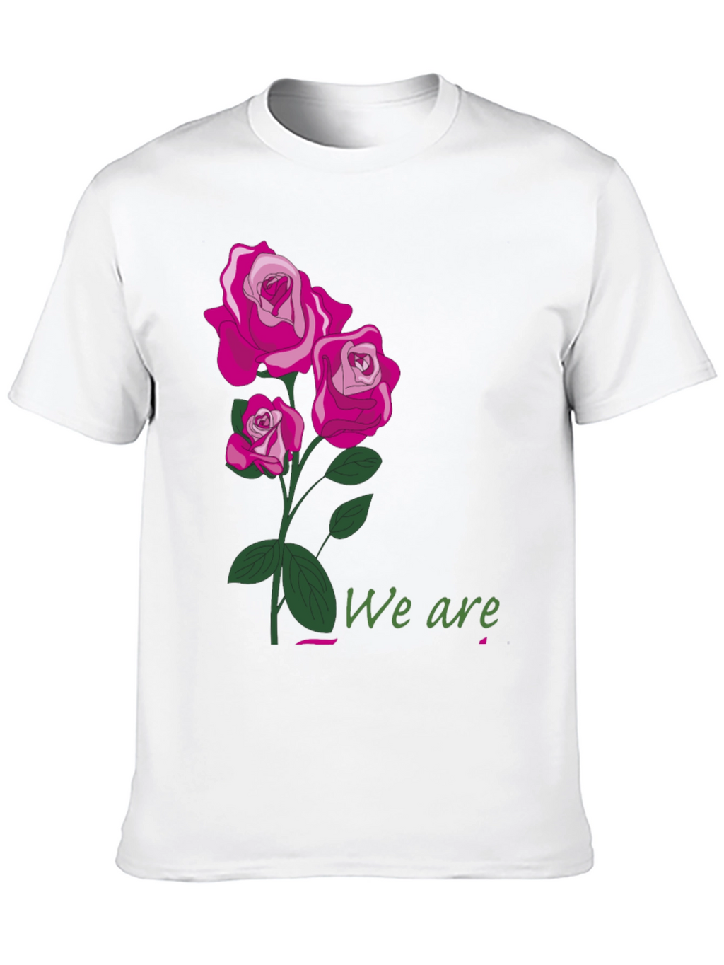 Floral Rose T-Shirt - We Are Graphic Tee
