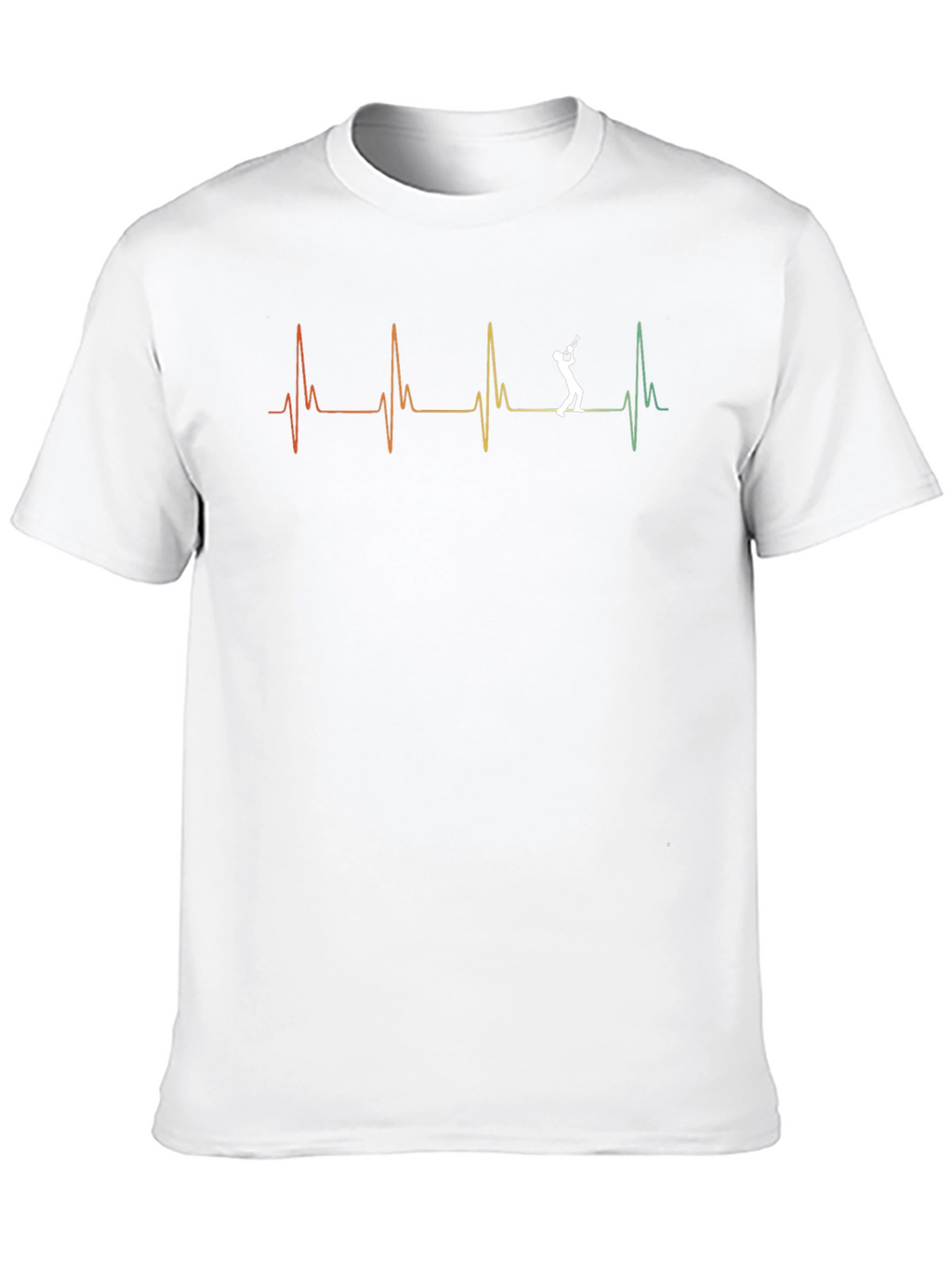 Trumpet Heartbeat Graphic T-Shirt - Musician Tee