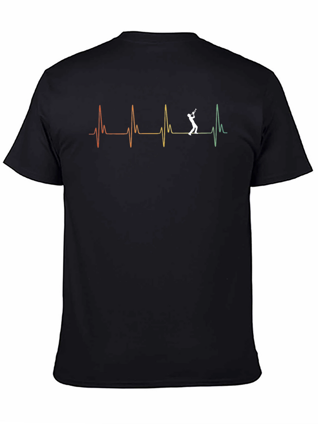 Trumpet Heartbeat Graphic T-Shirt - Musician Tee