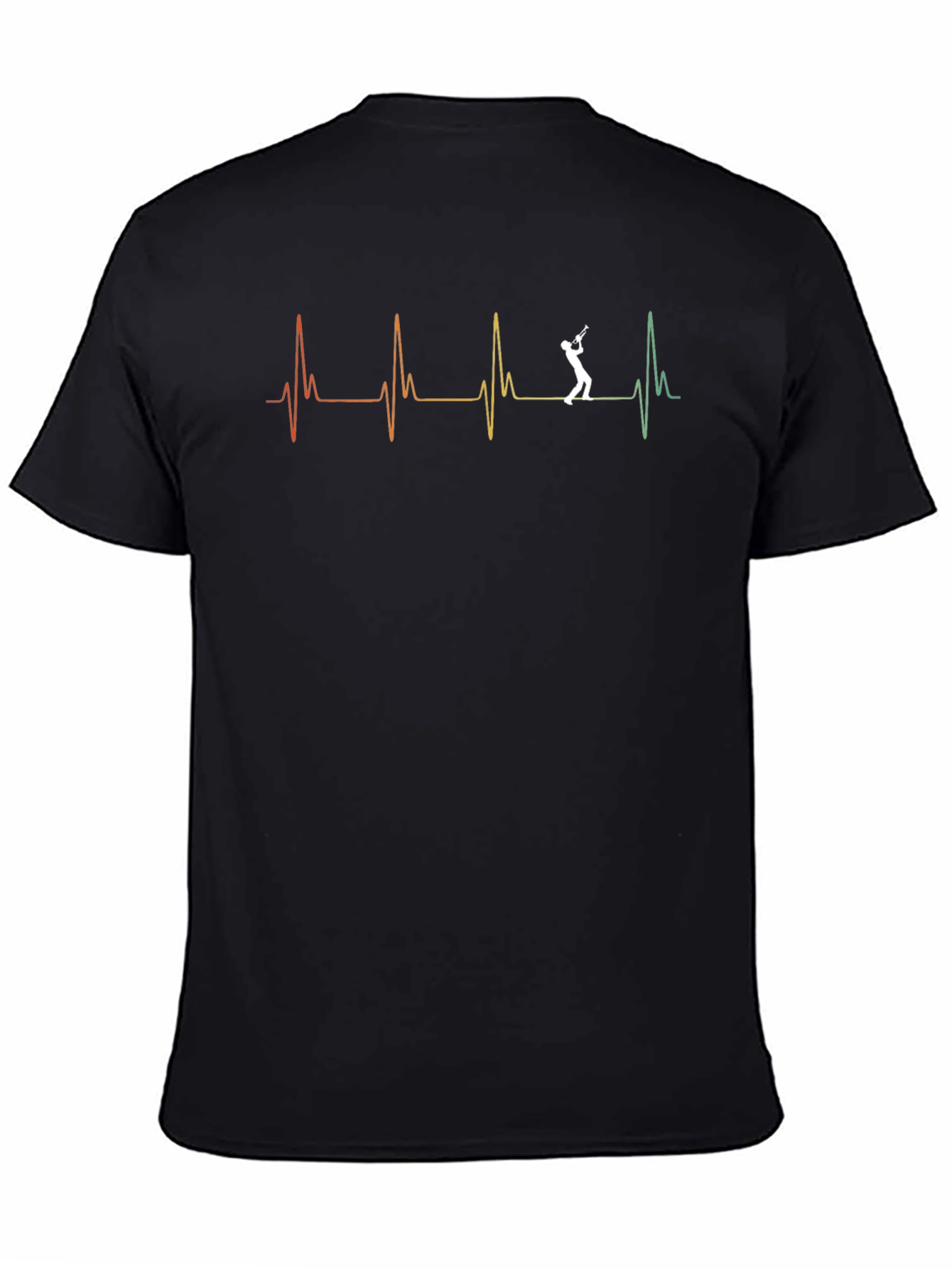 Trumpet Heartbeat Graphic T-Shirt - Musician Tee