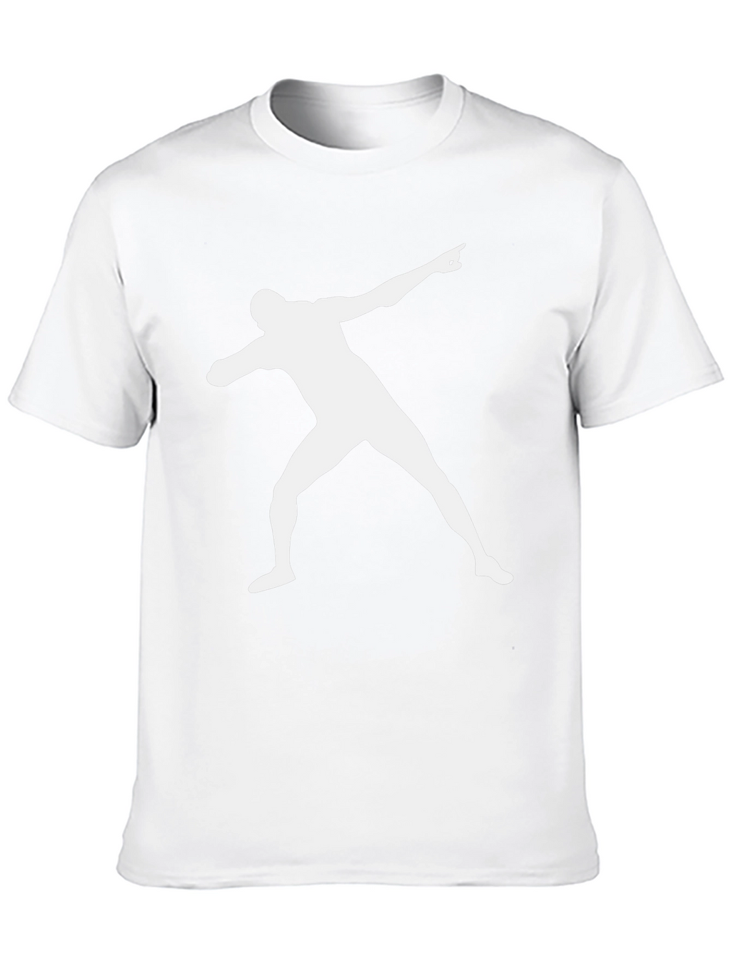 Mens Black T-Shirt with Athlete Graphic