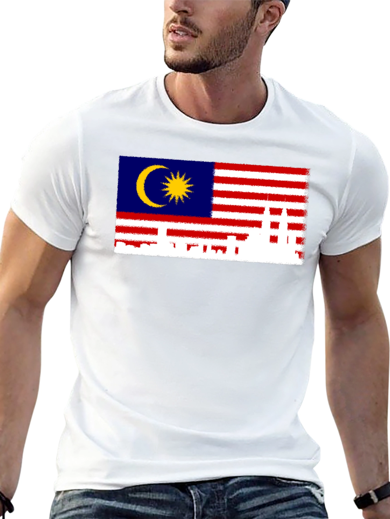 Malaysia Flag T-Shirt - City Skyline Graphic Tee