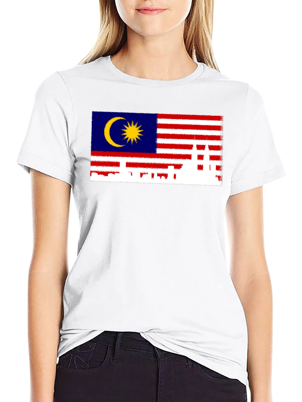 Malaysia Flag T-Shirt - City Skyline Graphic Tee