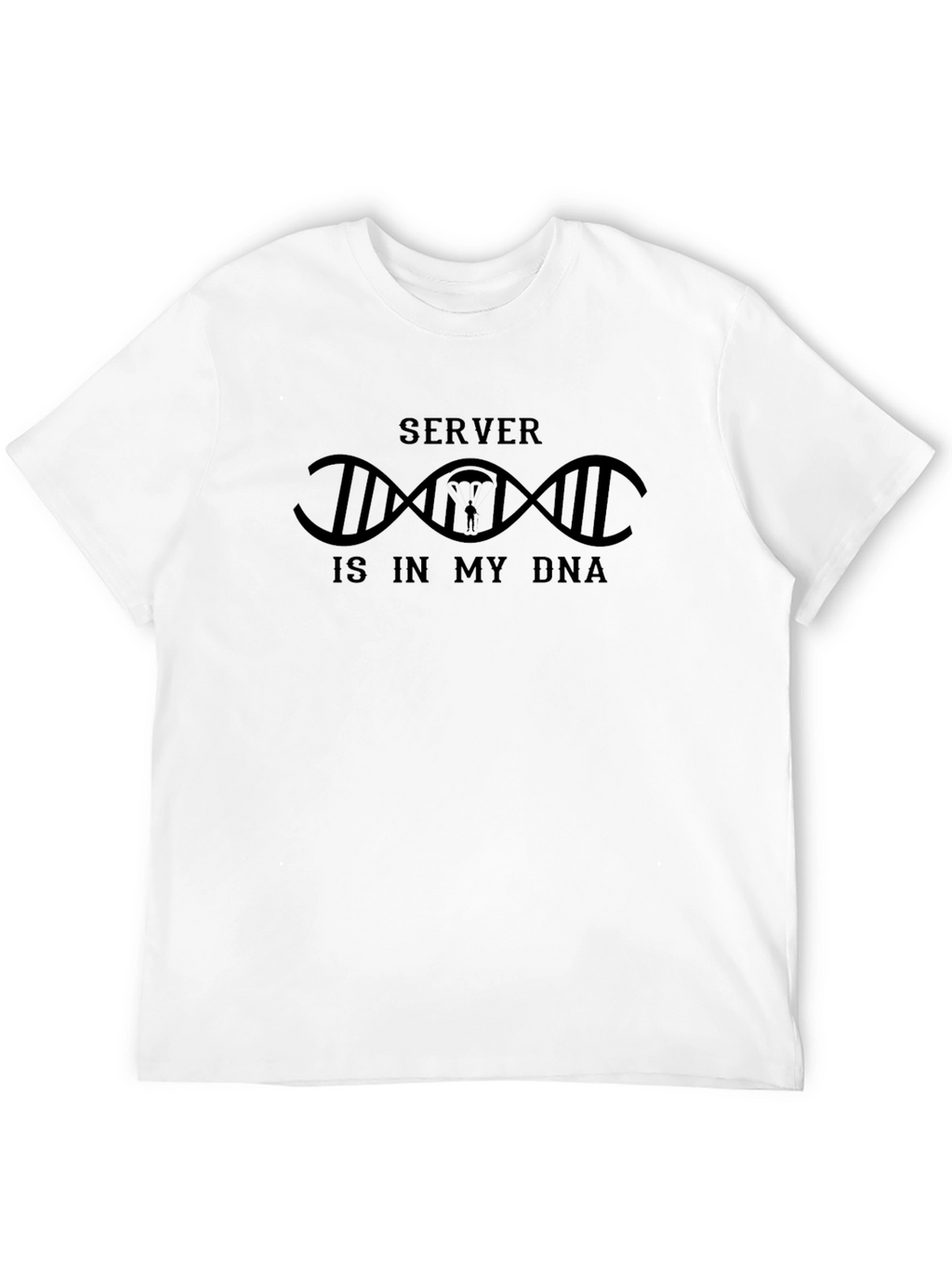 Server Is In My DNA Black T-Shirt