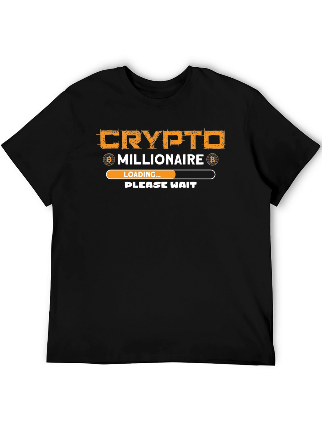 Crypto Millionaire Loading T-Shirt - Bitcoin
