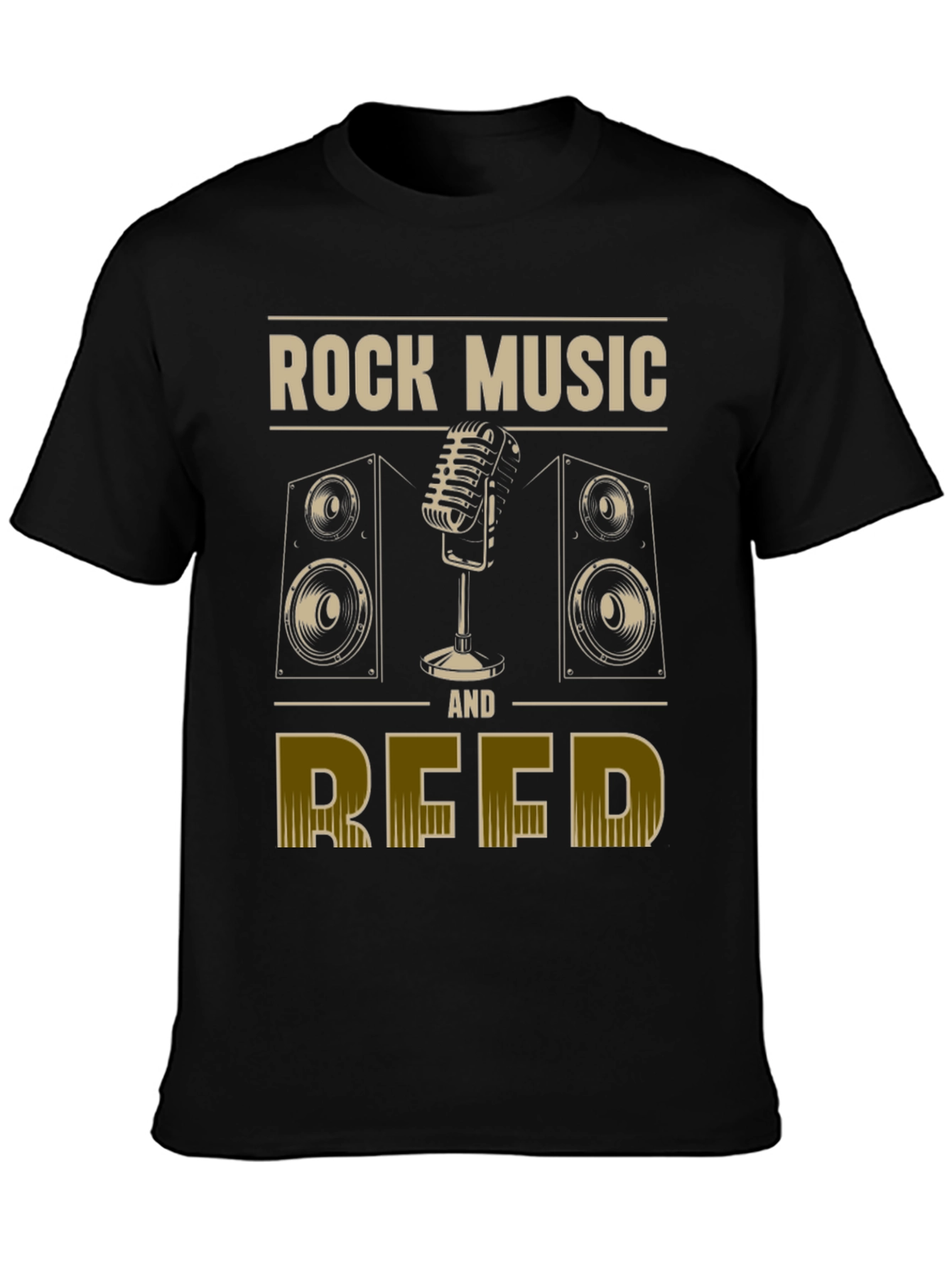 Rock Music and Reed Graphic T-Shirt