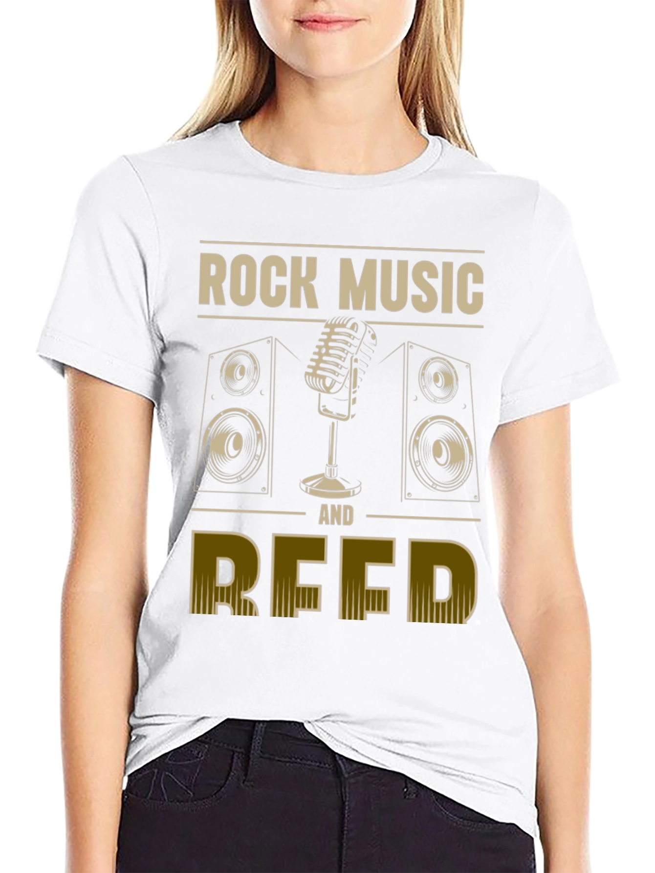 Rock Music and Reed Graphic T-Shirt