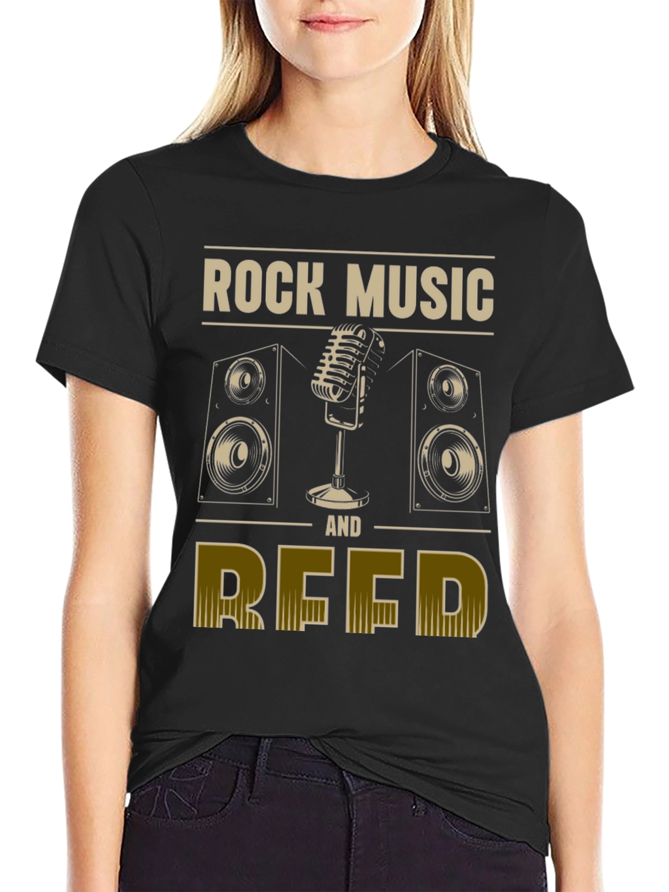 Rock Music and Reed Graphic T-Shirt