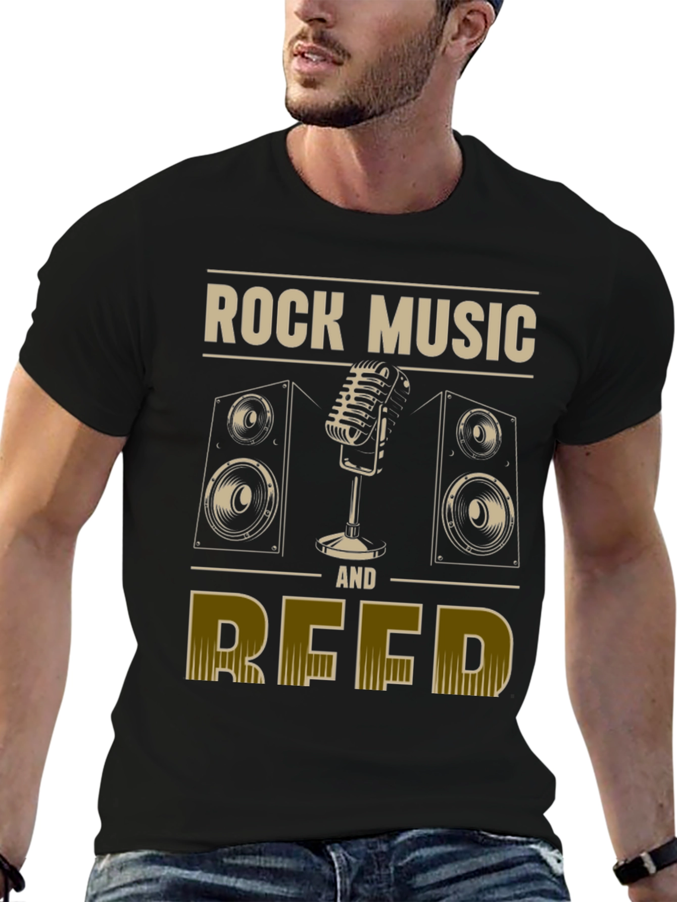 Rock Music and Reed Graphic T-Shirt