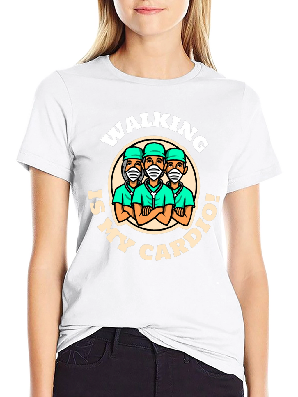 Walking Is My Cardio T-Shirt - Doctor Design