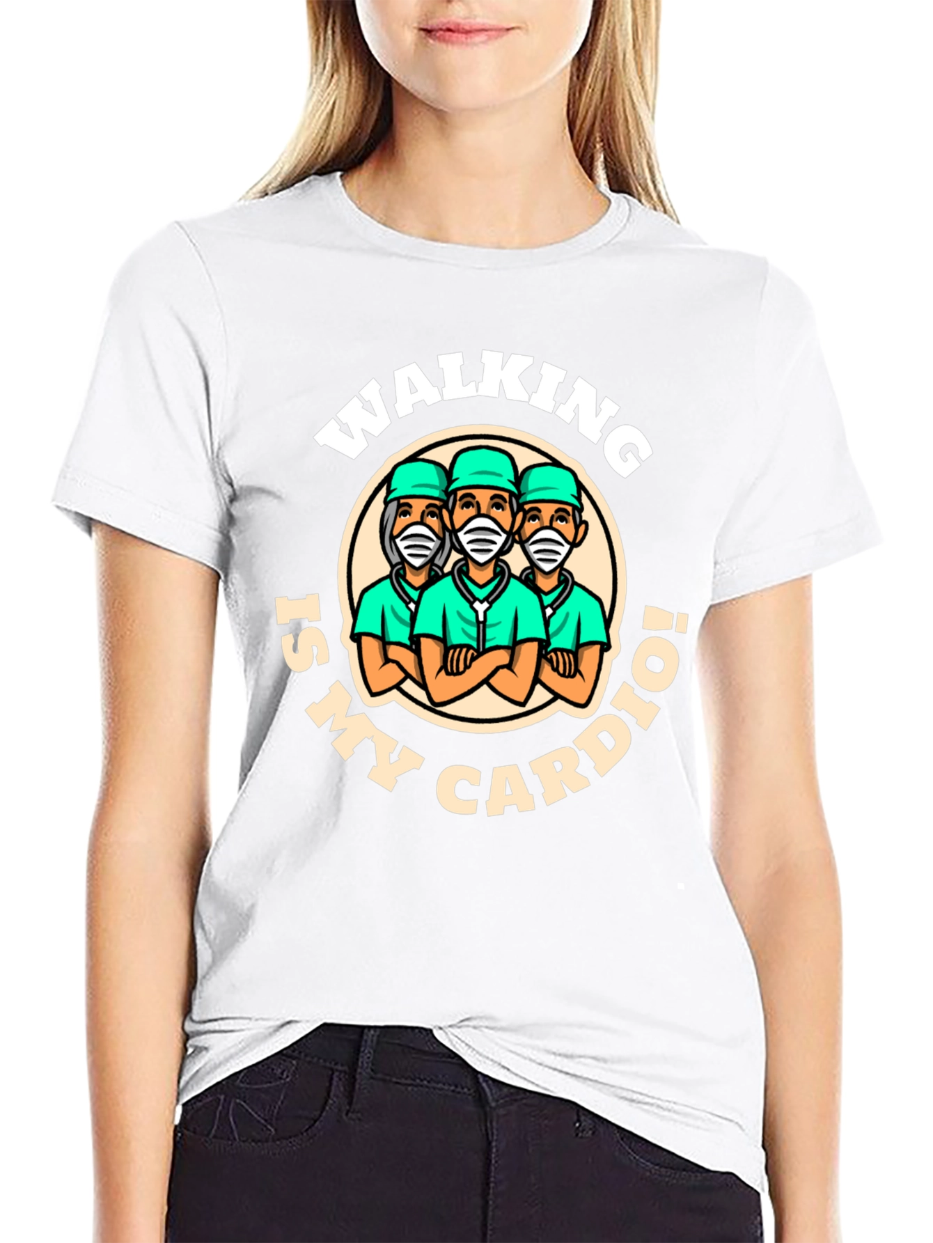 Walking Is My Cardio T-Shirt - Doctor Design