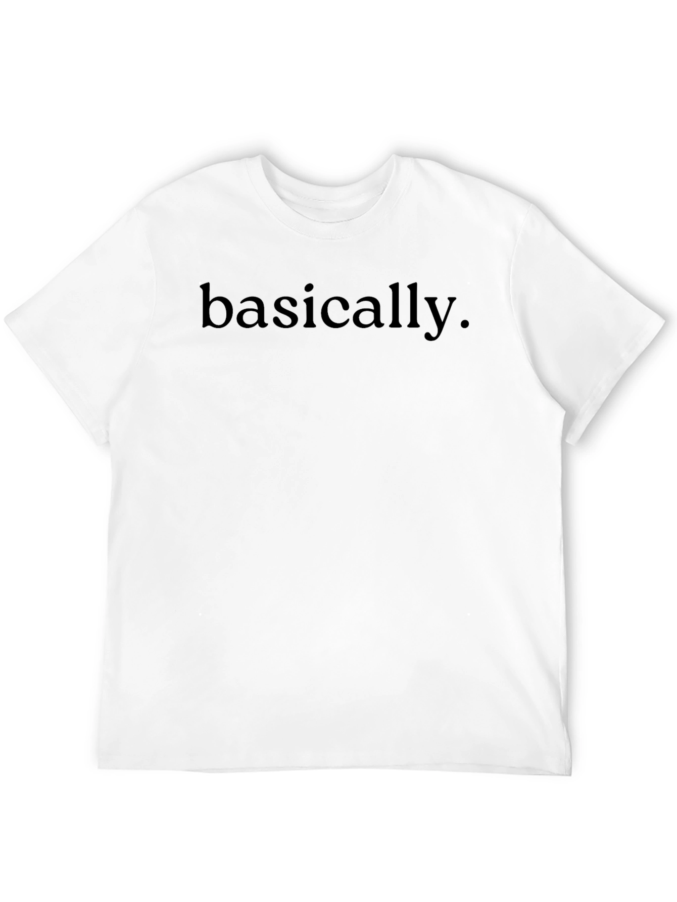 Basically Black Tee - Casual Statement T-Shirt