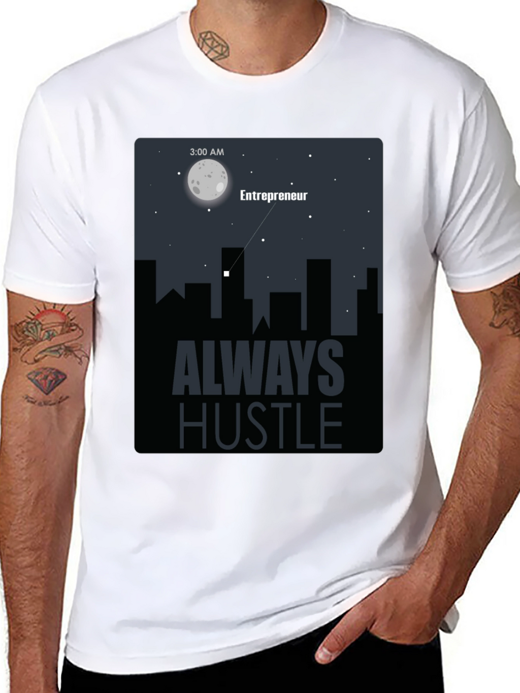 Entrepreneur Always Hustle Graphic T-Shirt