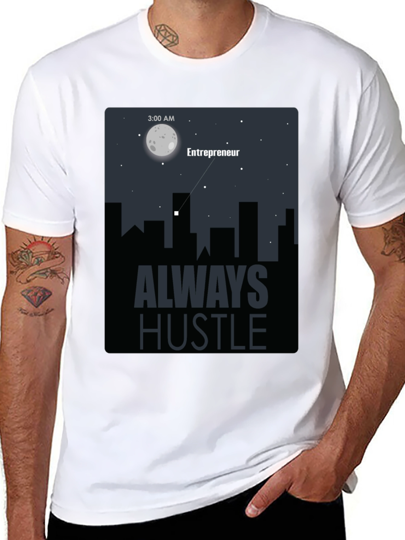 Entrepreneur Always Hustle Graphic T-Shirt