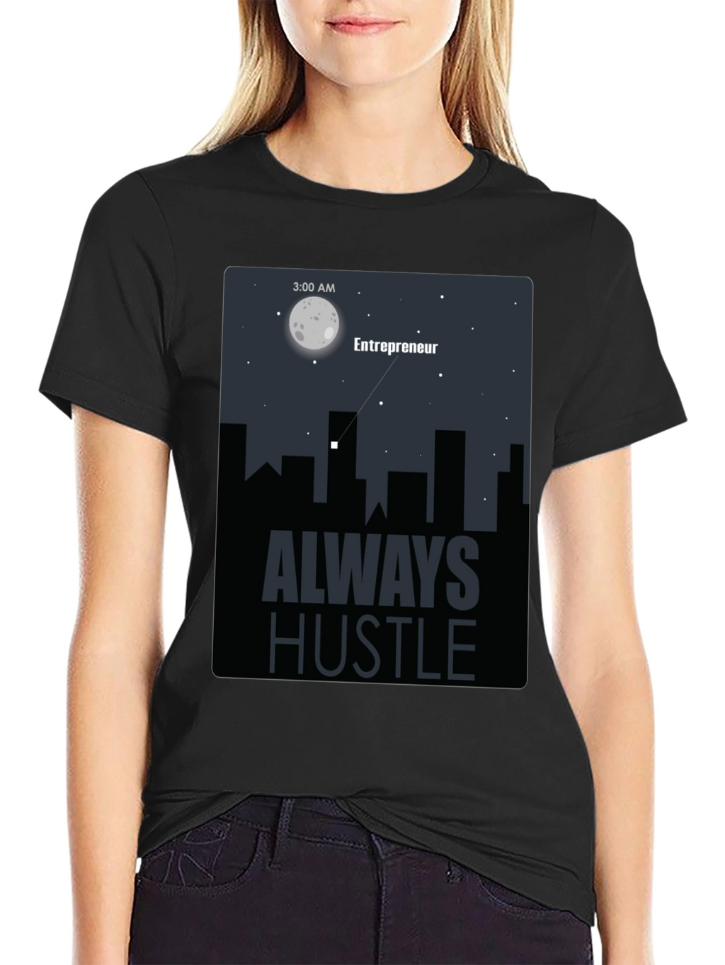 Entrepreneur Always Hustle Graphic T-Shirt