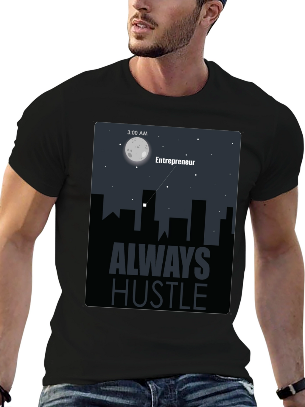 Entrepreneur Always Hustle Graphic T-Shirt