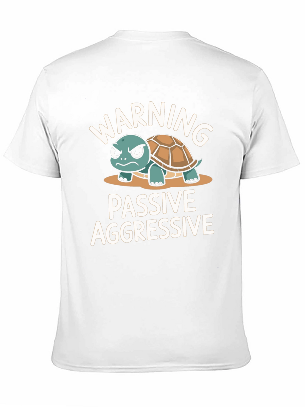Warning Passive Aggressive Turtle Graphic T-Shirt