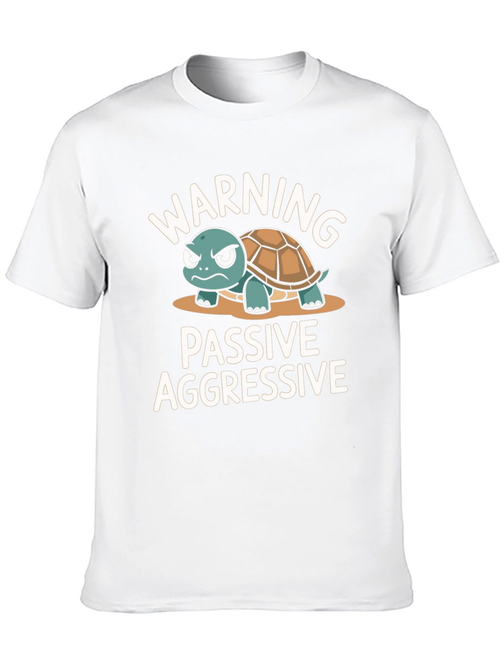 Warning Passive Aggressive Turtle Graphic T-Shirt
