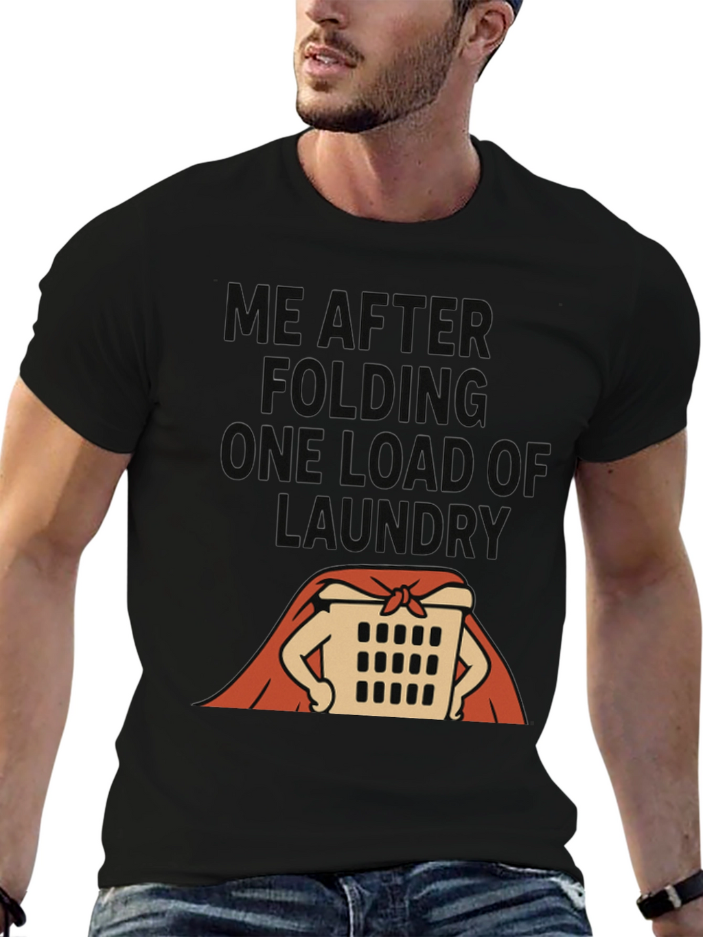 Funny Laundry Superhero T-Shirt