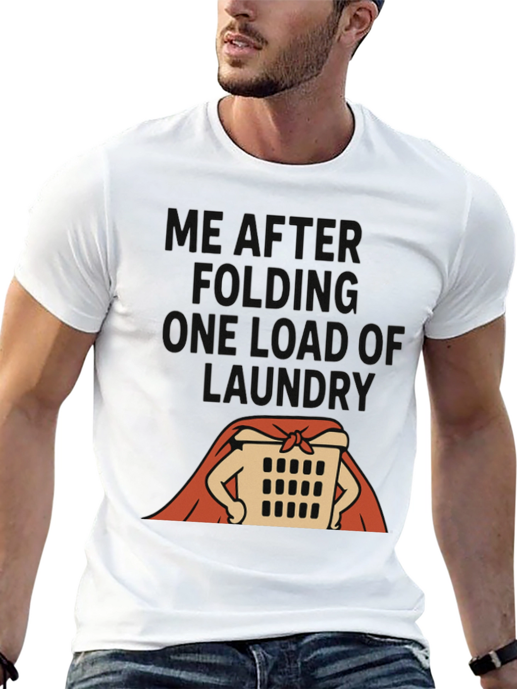 Funny Laundry Superhero T-Shirt