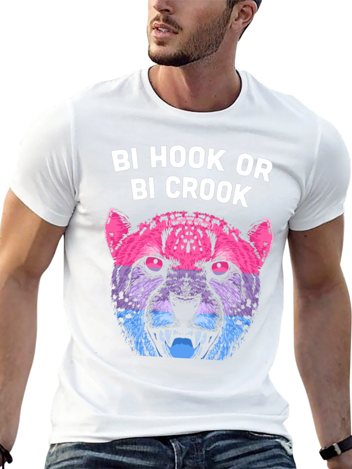 Bi Hook or Crook Graphic Tee
